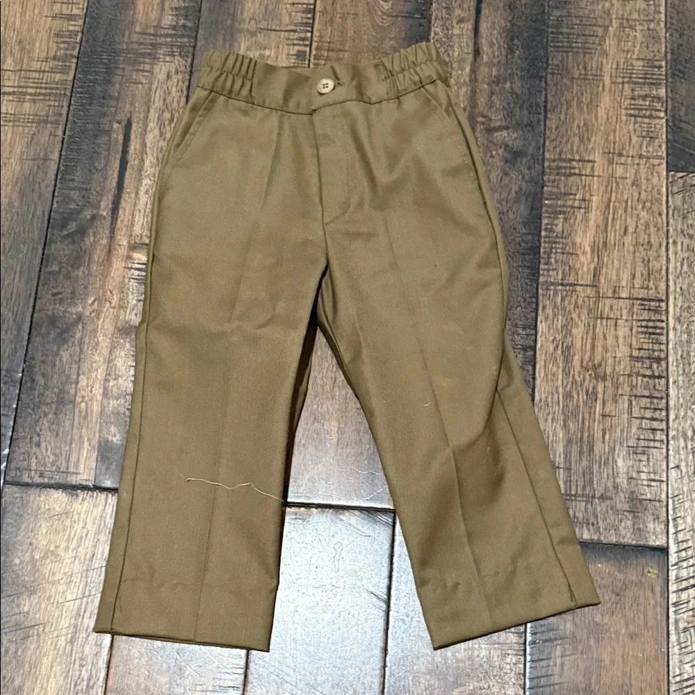 Classic Brown Vest and White Shirt Kids Set